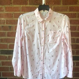 Old Navy LS “The Classic Shirt” Lightweight: Light Pink Athletic Girls!!